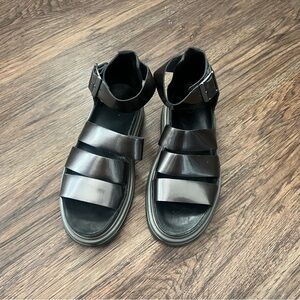 Dr. Martens Black Leather Sandals